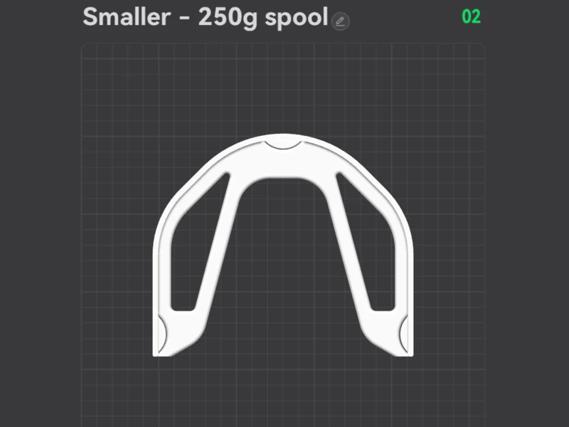 The 250 g shelf laid out on the build plate in the slicer