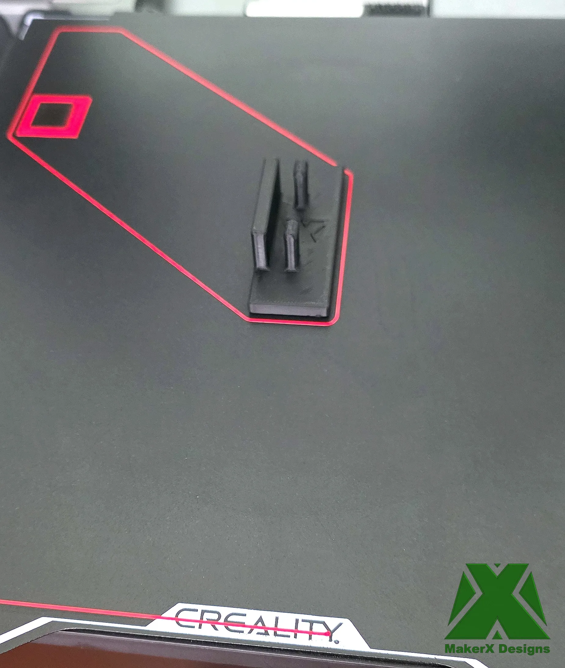 Filament Storage Side Labels as printed on build plate