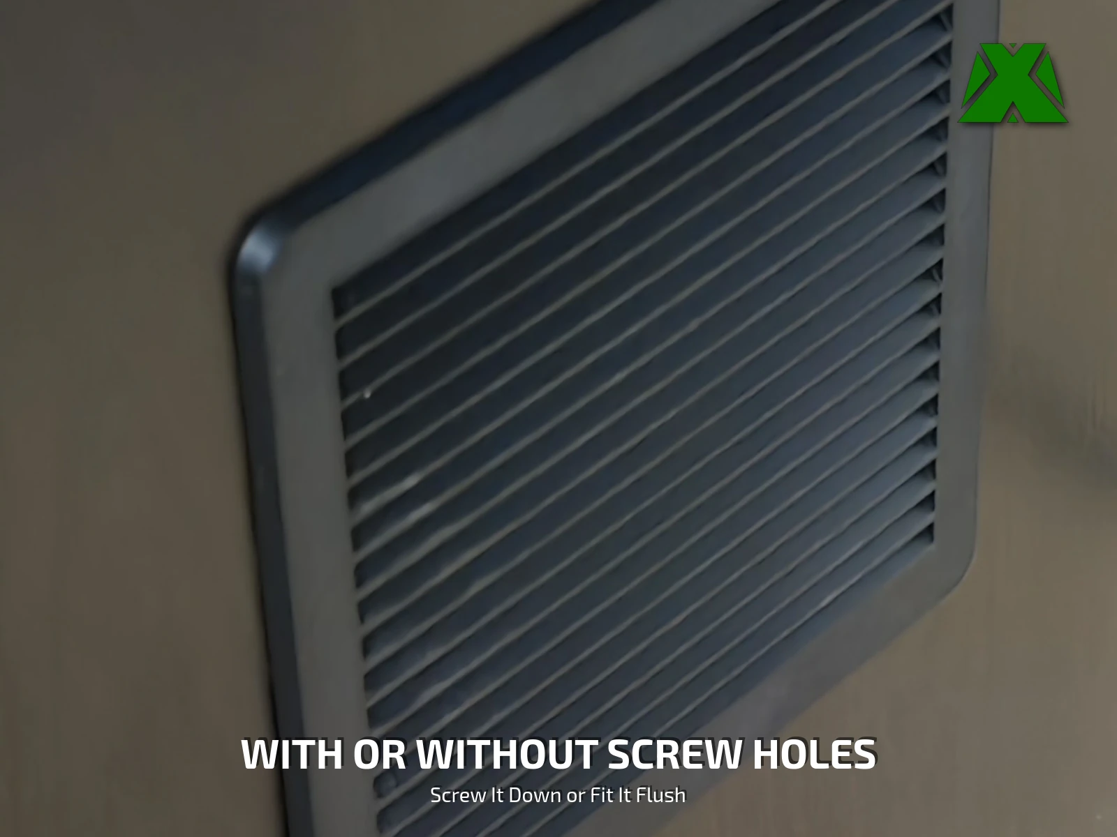The plain version fitted into a light wood panel at an angle, its face unbroken by any screw heads