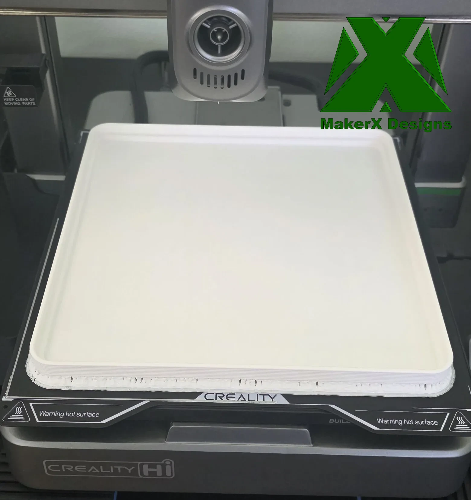 Puzzle tray as printed on build plate